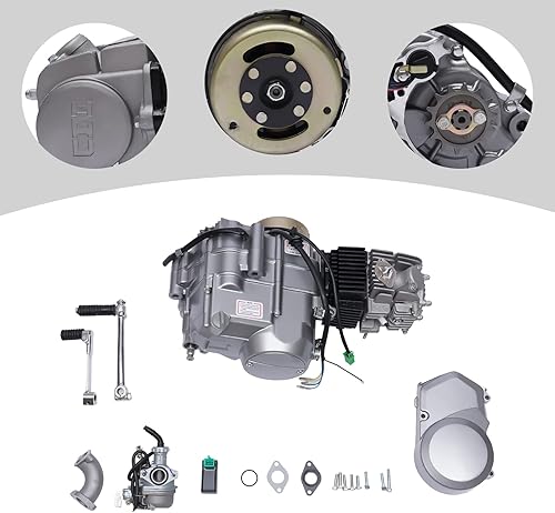 Miniatura 4 de Motor de motor de 4 tiempos de 125 CC con motor refrigerado por aire, motor de embrague manual, motor de motocicleta para Honda CRF50 CRF70 Pit Dirt