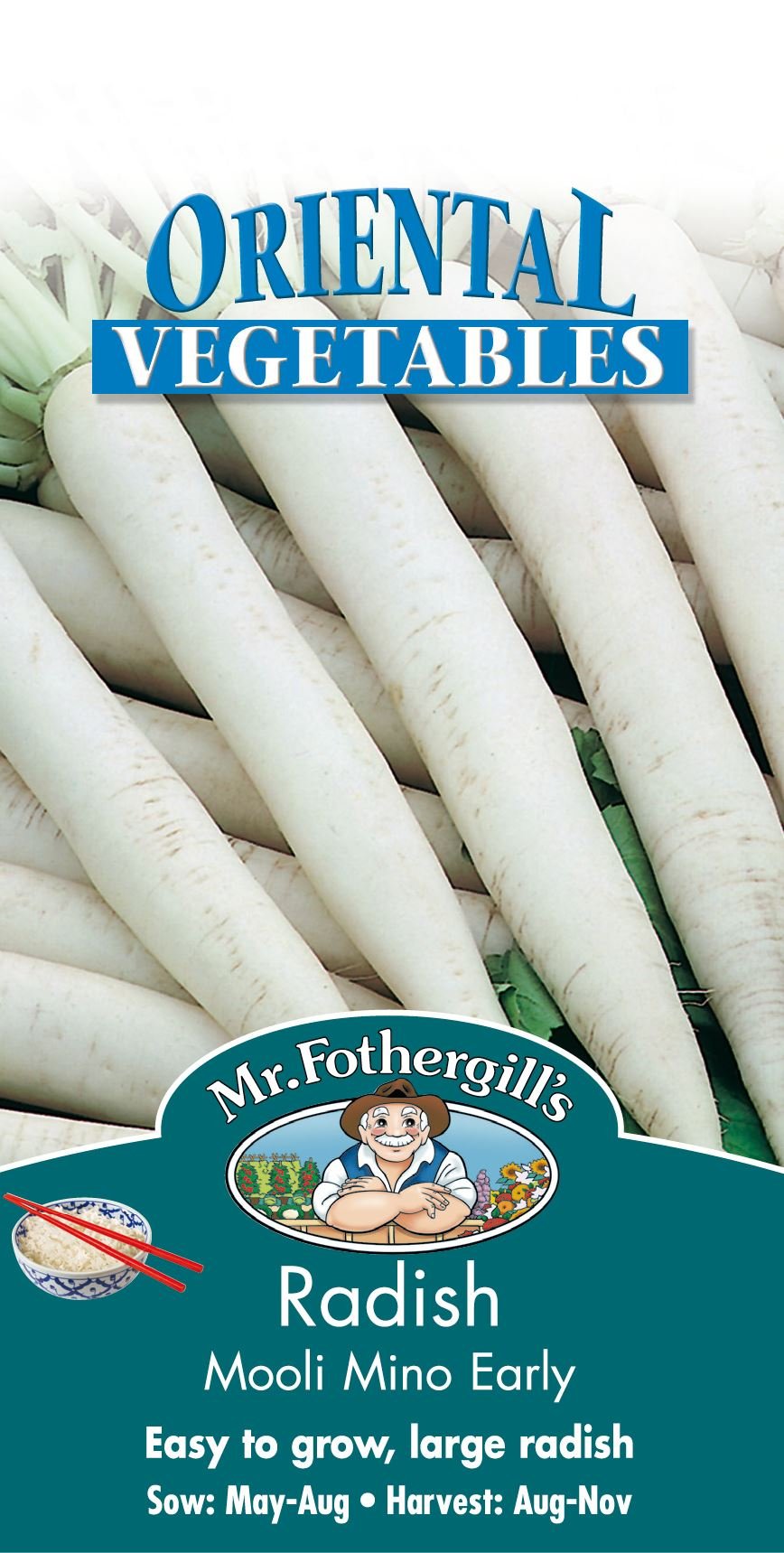 Pictorial Packet - Vegetable - Radish Mooli Mino Early - 150