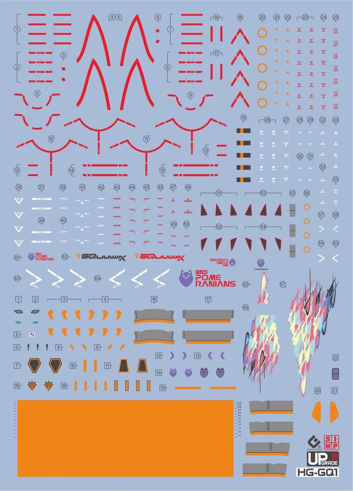 Amazon | 蛍光!! HG RG EG MG PG RE HiRM ロボット MS ディテール