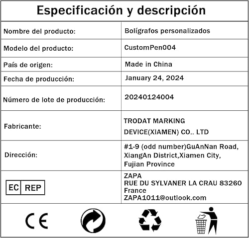 Vista 8 de Bolígrafo grabado personalizado, regalo de bolígrafo grabado con tu nombre o texto, regalo ideal de aniversario, cumpleaños o graduación plateado