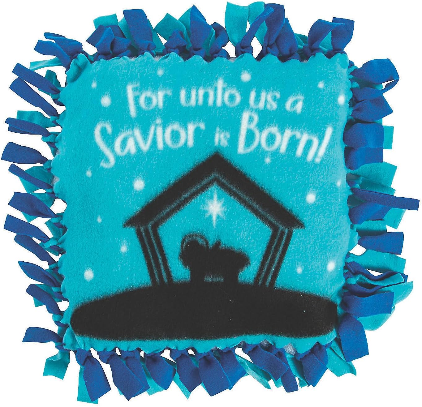 Fun Express Nativity Silhouette Fleece Pillow Craft Kit - Makes 6 - Religious Crafts for Kids