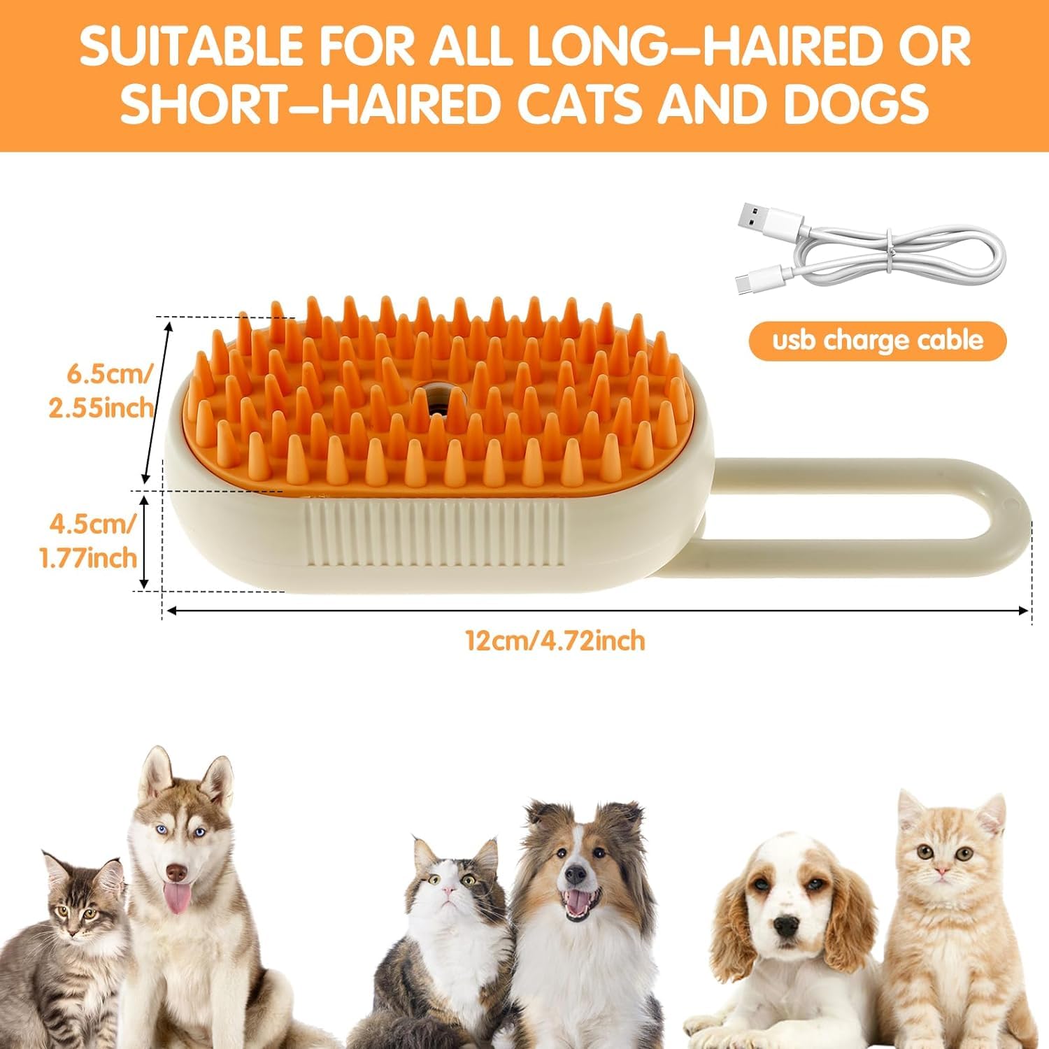 REETIK FASHION HUB (1Pcs) Pet Brush for Shedding – Cleaner Grooming Self Cleaning Dog Brush with Water Tank & USB Cable, Wet Cat Brush for Long Short Hair Dogs Cats. (Multicolor) REETIK FASHION HUB (1Pcs) Pet Brush for Shedding – Cleaner Grooming Self Cleaning Dog Brush with Water Tank & USB Cable, Wet Cat Brush for Long Short Hair Dogs Cats. (Multicolor)