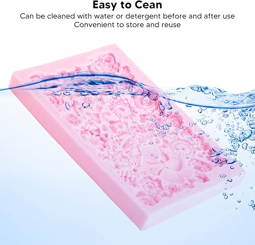 Miniatura 4 de Molde de silicona para fondant, antiadherente, para hacer chocolates, manualidades, bandeja para hornear pasteles para decoración casera de