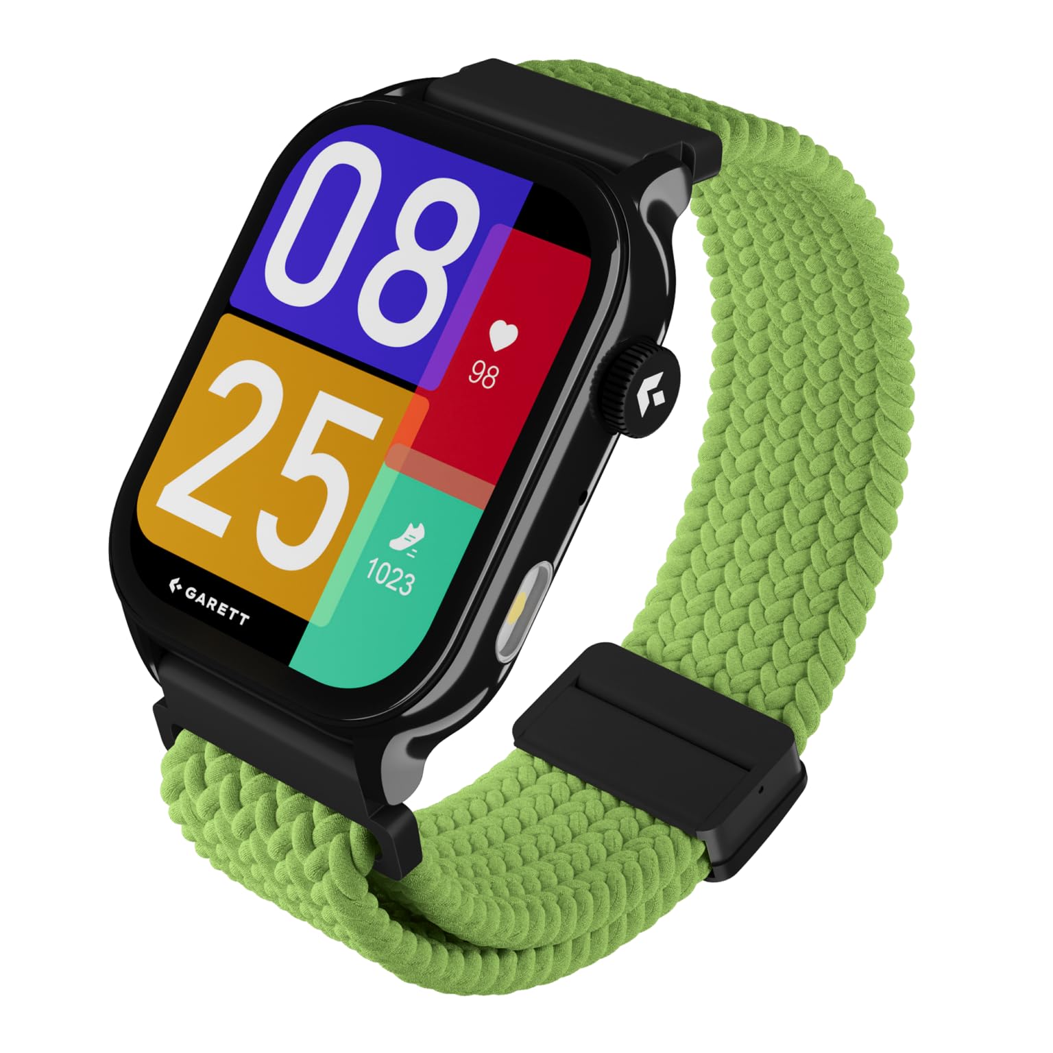 garett Orologio smartwatch fitness – con Gorilla Glass AMOLED – NFC funzione pagamento – telefono Bluetooth modalità sport – unisex – con 2 cinturini – Activity 3 nero