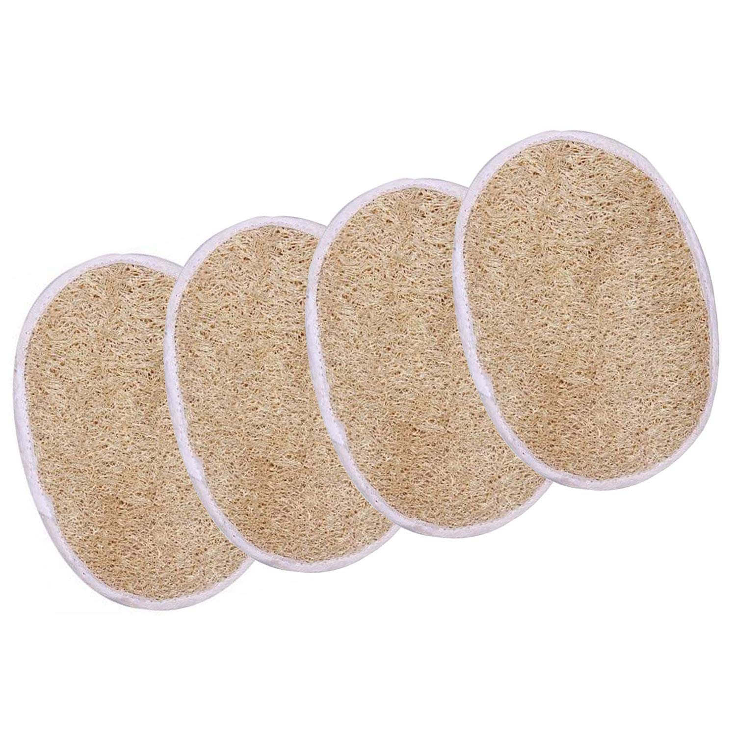 Natural Loofah Body Wash Glove For Bath And Spa Luffa Scrubber Terry Cloth Material Sponge Pad For Men and Women-picture-28