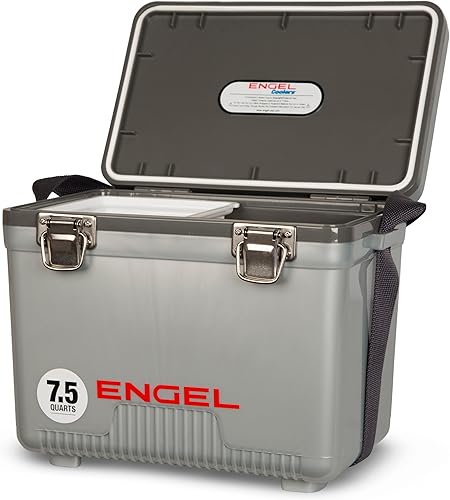 Engel UC7 7.5qt a prueba de fugas, hermético, enfriador de caja de secado y pequeña lonchera rígida para hombres y mujeres