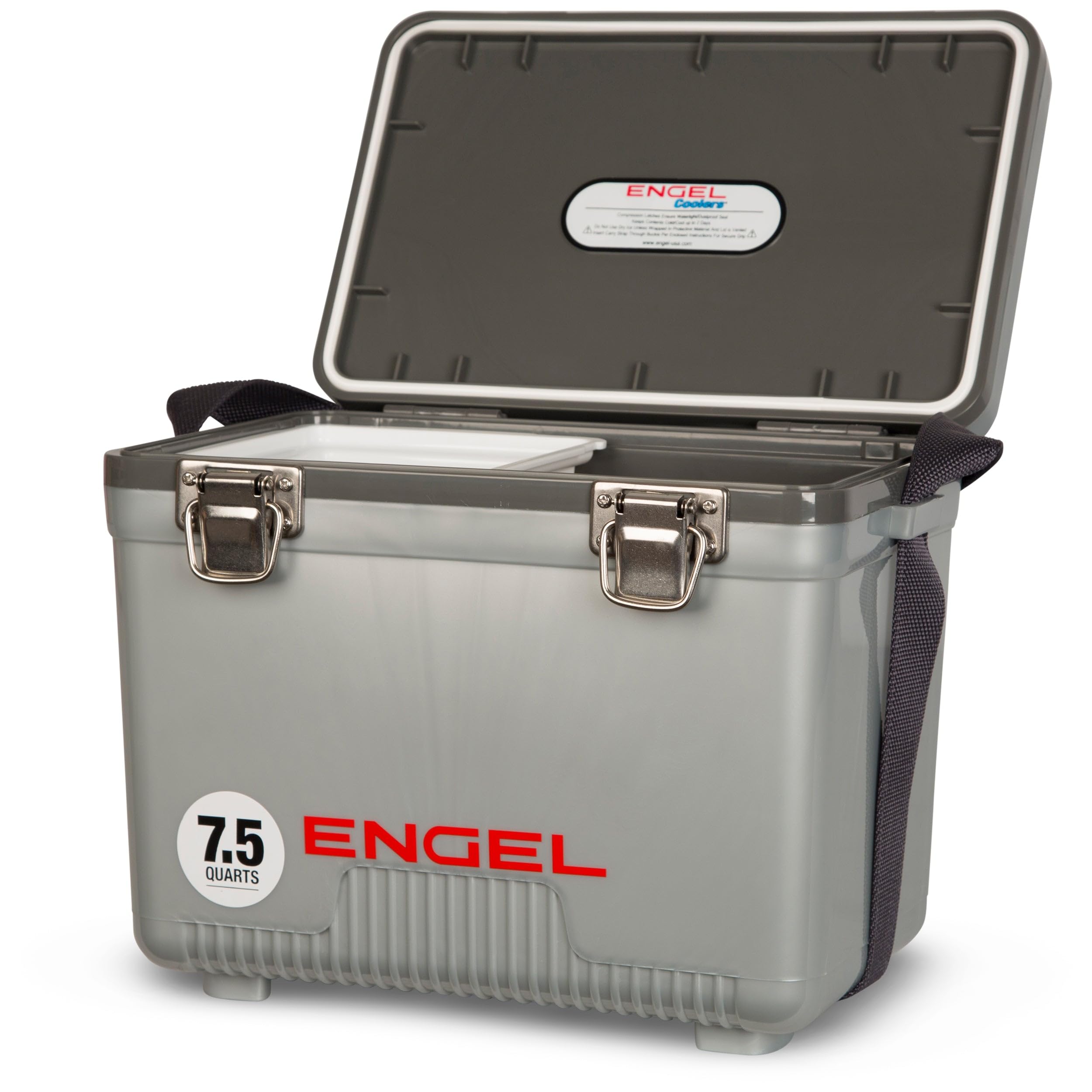 ENGEL Cooler Box 7.1L Small Cool Box for Drinks and Food in Silver