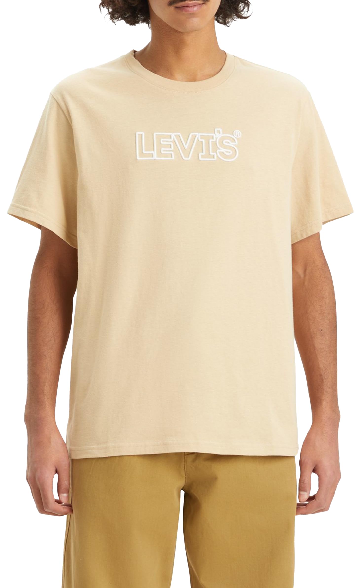 Levi's Men's SS Relaxed Fit Tee T-Shirt, Corded Headline Safari, M