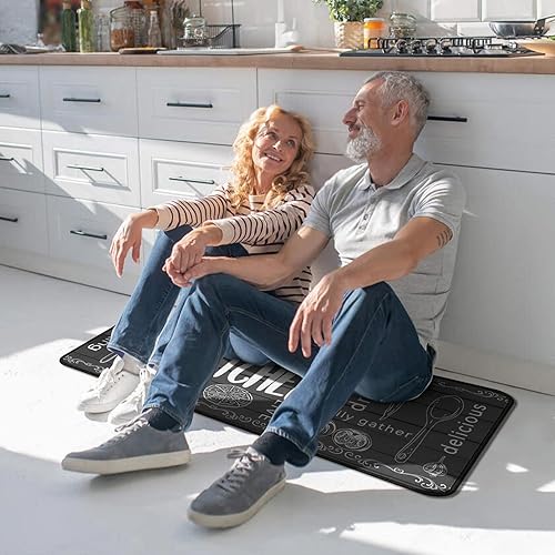 Miniatura 6 de Juego de alfombras de cocina bohemias de 3 piezas con corredor, alfombras de cocina antideslizantes y tapetes de cocina lavables para piso de cocina