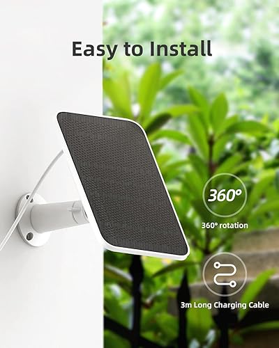 Miniatura 8 de Noorio Paquete cuádruple de cámara de seguridad inalámbrica B310 con resolución 2K y paquete de panel solar A201