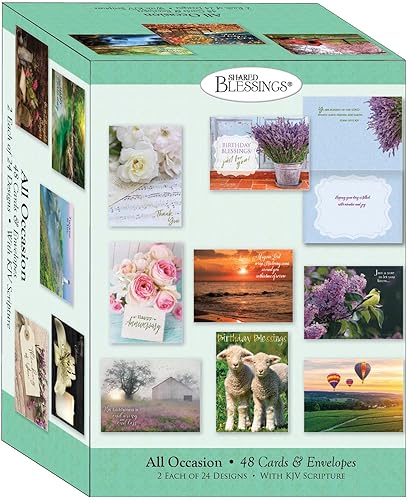 48 tarjetas de felicitación religiosas para todas las ocasiones, paquete económico 1, versión King James, tarjetas de felicitación basadas en la fe, disponible en Yaxa Guatemala