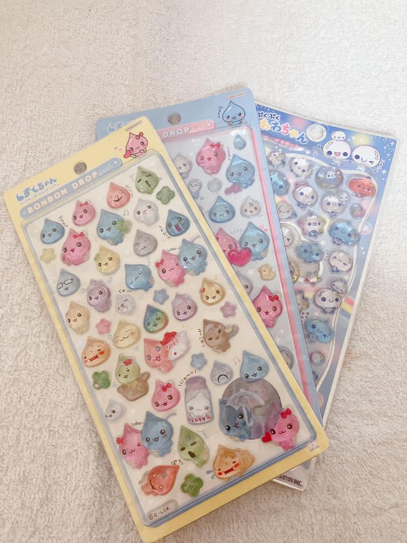 Amazon.co.jp: ボンボンドロップシール しずくちゃん あわわちゃん