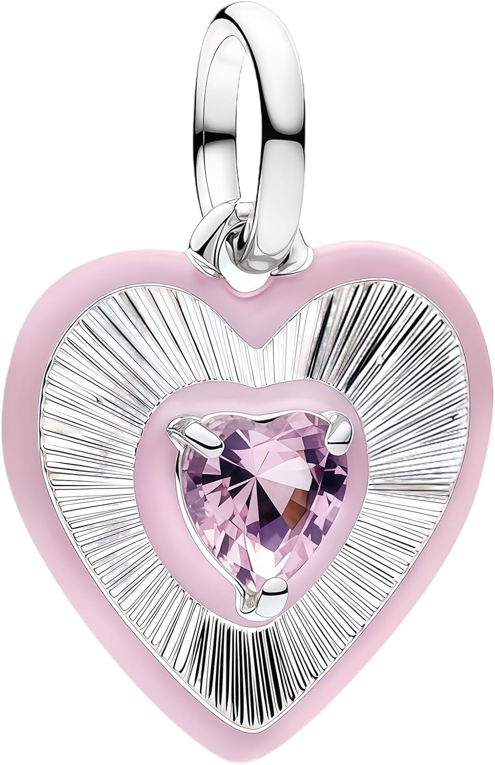 925 Sterling Silver Bead Charm Love Heart Family Charms Fit for Pandora Bracelets and Necklaces Christmas Dangle Pendant for Women Jewelry, Valentine's Day Birthday Gift