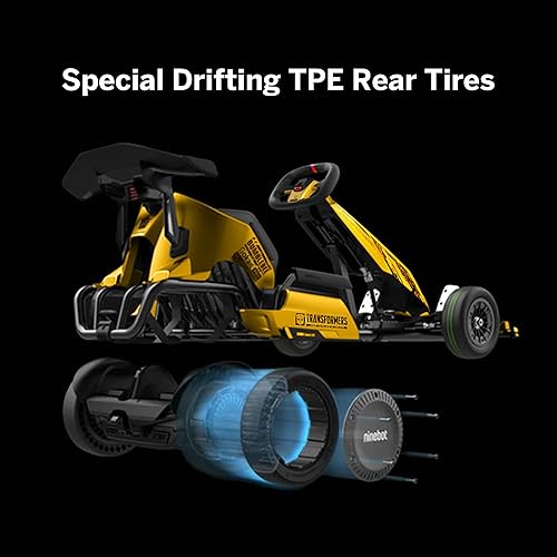 Miniatura 5 de Segway Transformer Electric GoKart Pro Bumblebee edición limitada pedal de carreras al aire libre para niños y adultos longitud y altura ajustables