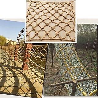 Cargo Rope Netting for Container,Heavy Duty Hemp Rope Nets for Truck Trailer,Natural Anti Falling Mesh Nets Indoor Outdoor Net Support Customization Playground Net