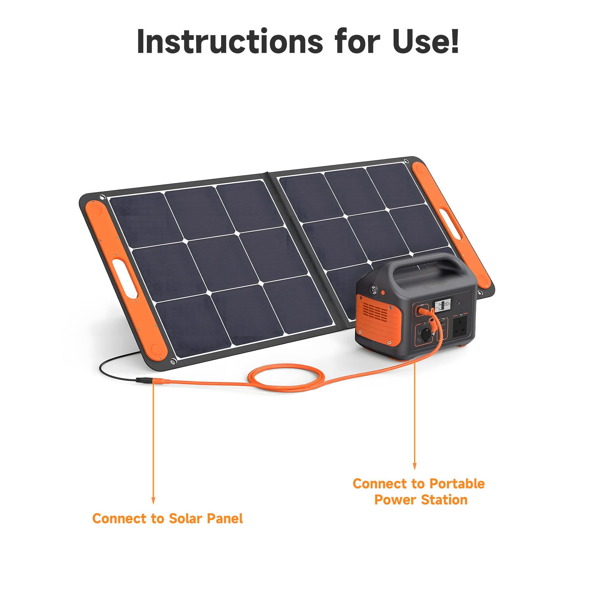8mm DC Verlängerungskabel für Powerstation, 14AWG Solarpanel Kabel DC7909 auf DC8020, Kompatibel mit Jackery, BLUETTI, Anker, ECOFLOW, Westinghouse Solargeneratoren