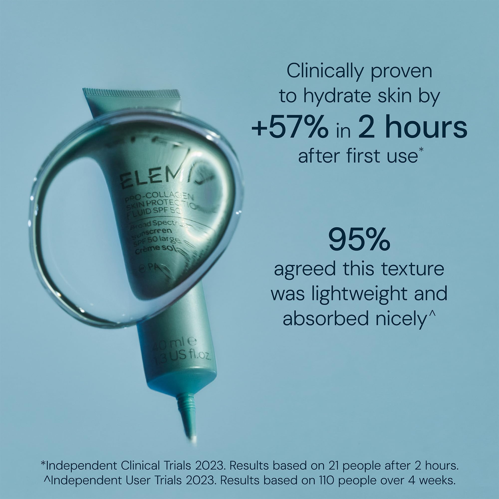 ELEMIS Pro-Collagen Skin Protection Fluid SPF 50, Cliniquement Prouvé – Crème Solaire Visage Anti-Âge, Texture Légère sous Maquillage, sans Traces Blanches