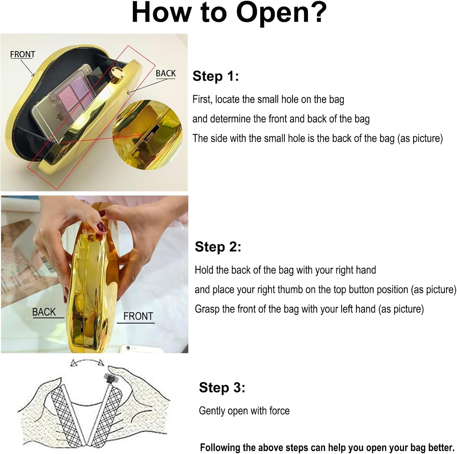 Acrylic Clutch Purse for Women Irregular Shell Evening Handbag for wedding party
