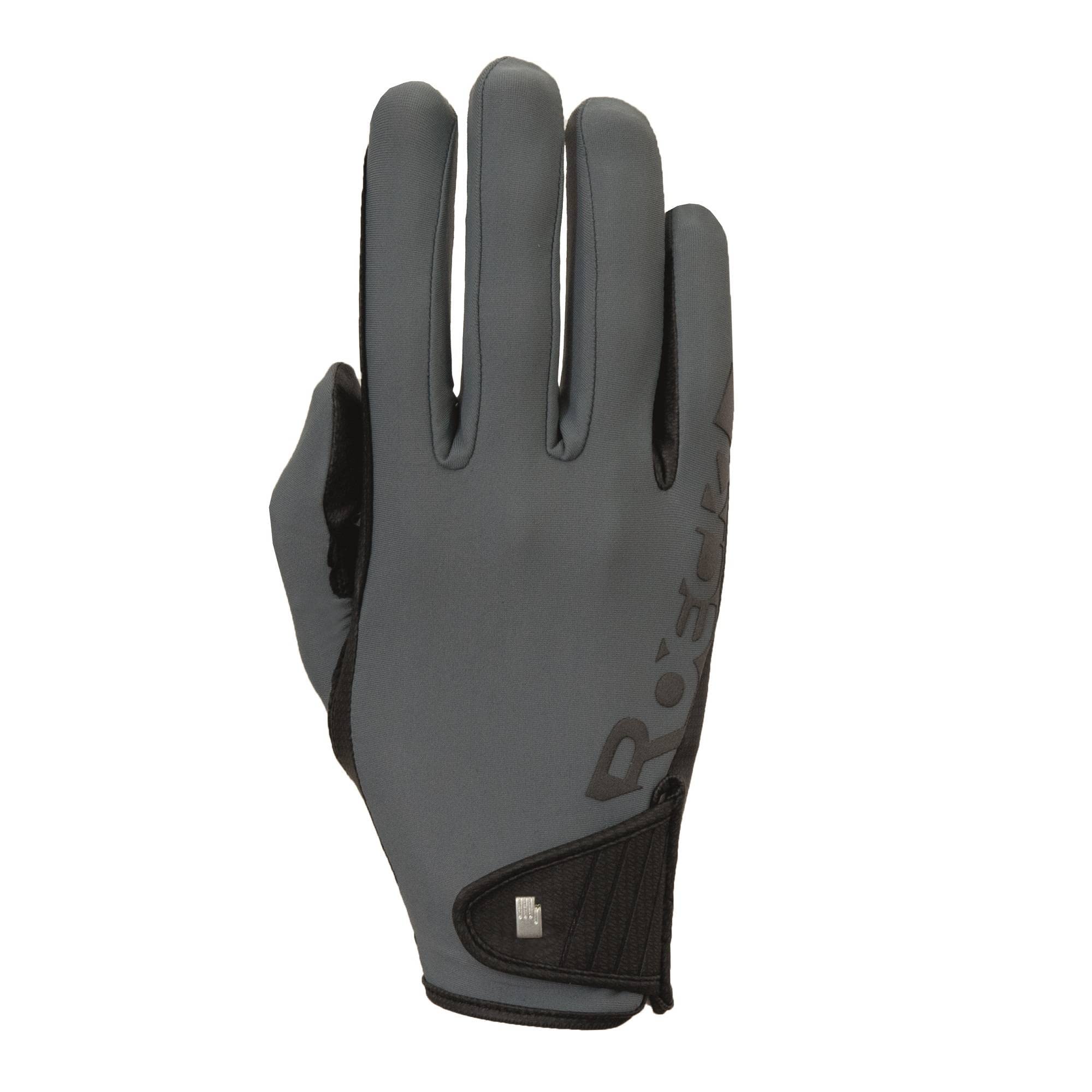 Roeckl Sports equestrian gloves MUENSTER, summer riding glove, grey 6