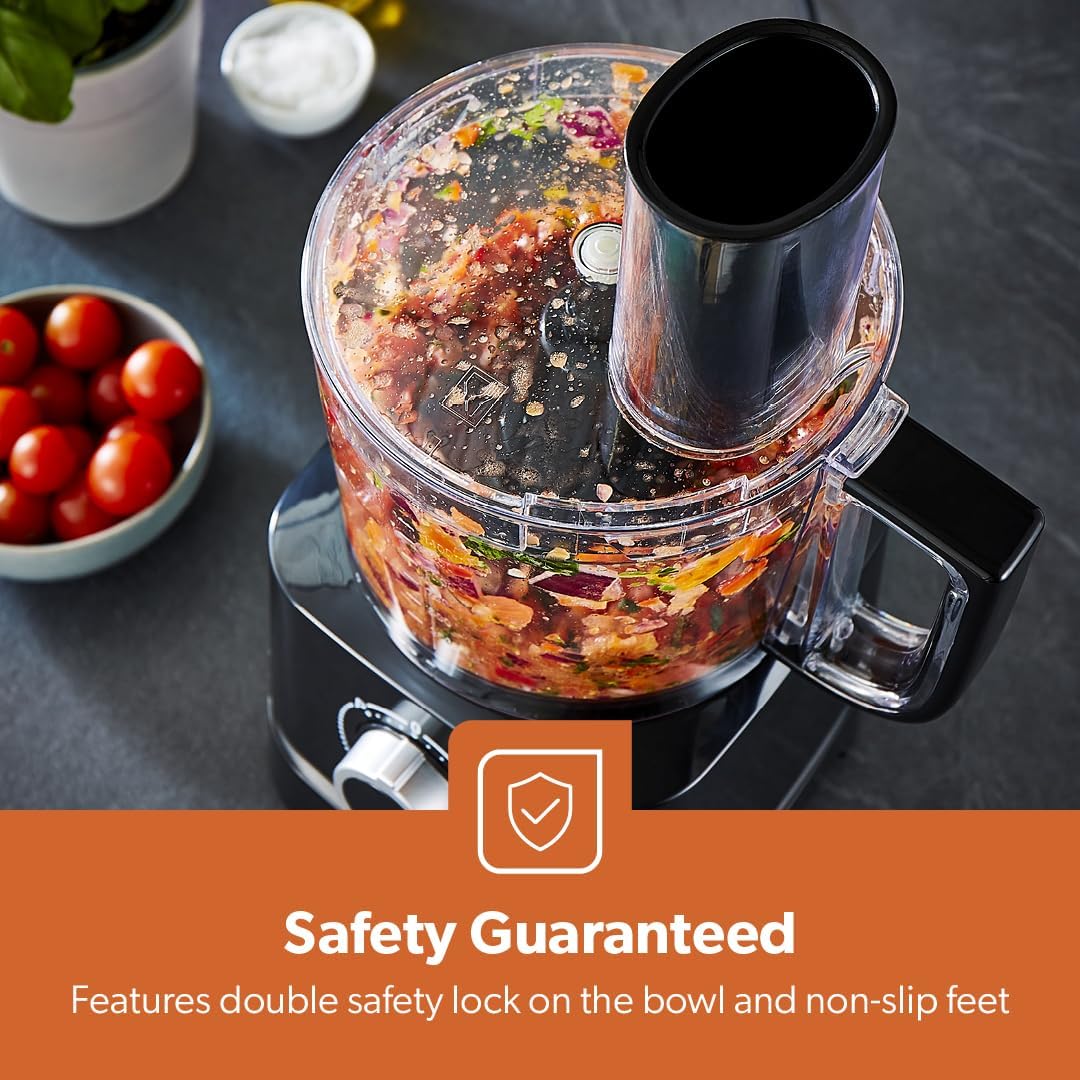 Geepas 800W 10 in 1 Food Processor Blender, Black - Image 5