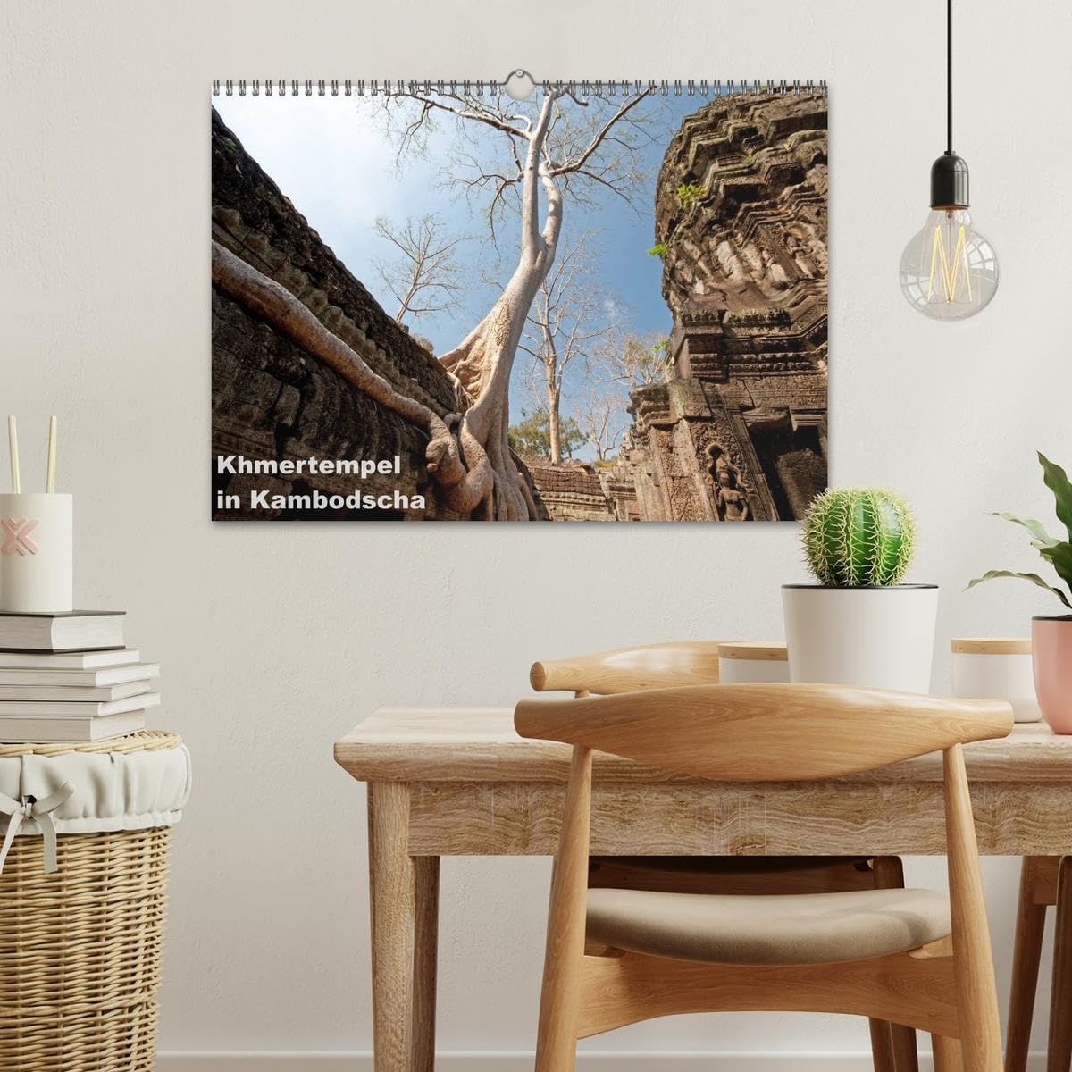 Khmertempel in Kambodscha (Wandkalender 2025 DIN A3 quer), CALVENDO Monatskalender: Im Würgegriff des Dschungels (CALVENDO Orte)