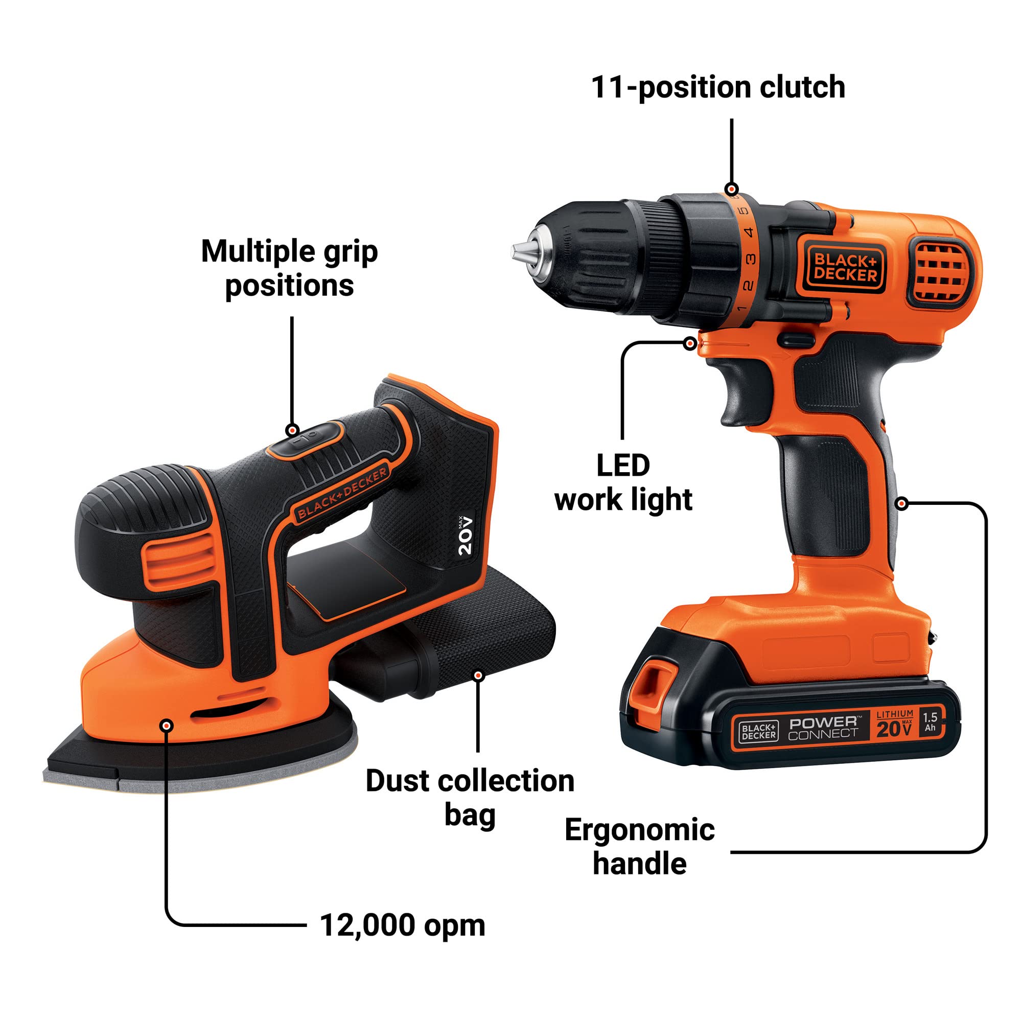 BLACK+DECKER 20V MAX* Cordless Drill 