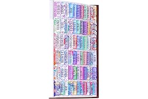 Laminated Waterproof & Matte Film Colorful Floral Bible Tabs
