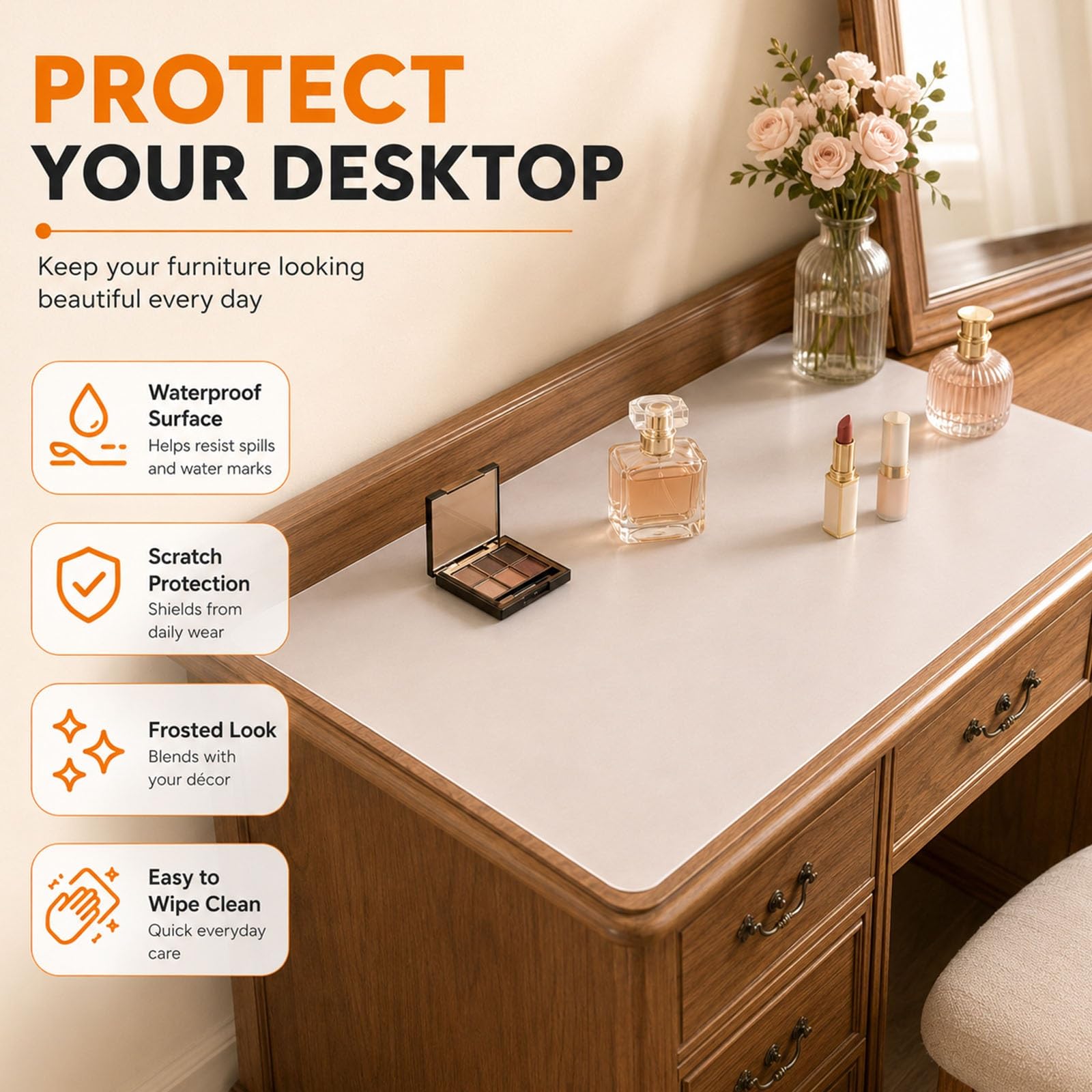Grand Tapis De Table En Silicone Résistant à La Chaleur Facile à Nettoyer