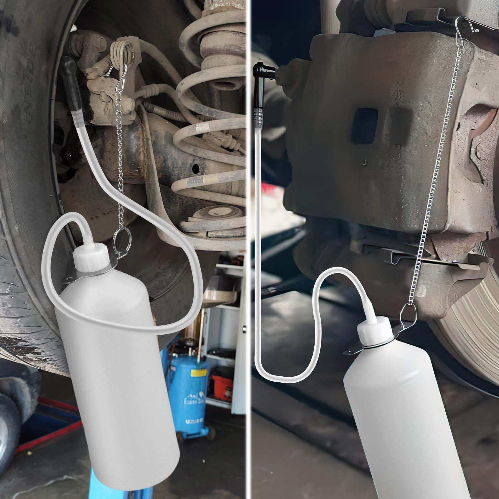 Serbatoio Liquido dei Freni, Spurgo Freno Bottiglia, spurgo Freni, Adatto alla Maggior Parte delle Viti di spurgo, utilizzato per Raccogliere Il Liquido dei Freni, sostituire l'olio dei Freni