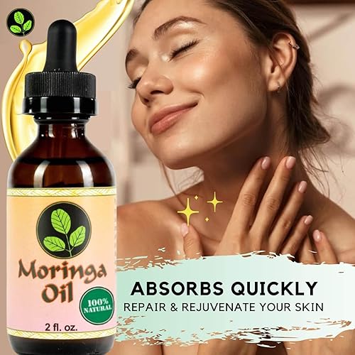 Miniatura 5 de Moringa Energy Life Aceite de Moringa Orgánico 1.7 oz, 100% puro prensado en frío, grado alimenticio, uso para rejuvenecer, hidratar tu cara,