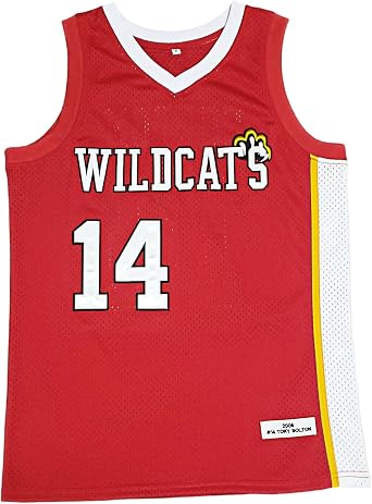 Troy Bolton Chad Danforth Basketball Jersey East High School Wildcats