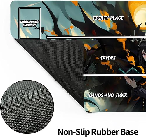 Miniatura 2 de Tapete de juego MTG, tapete de juego TCG con patrón de dragón, tapete de juego MTG con zonas para juego de cartas intercambiables, tapetes de juego