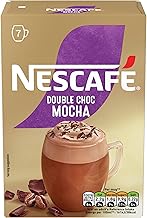NESCAFÉ Mocha Double Chocolate Instant Coffee 7 Sachets, 100percent Responsibly Sourced Coffee Pack of 1