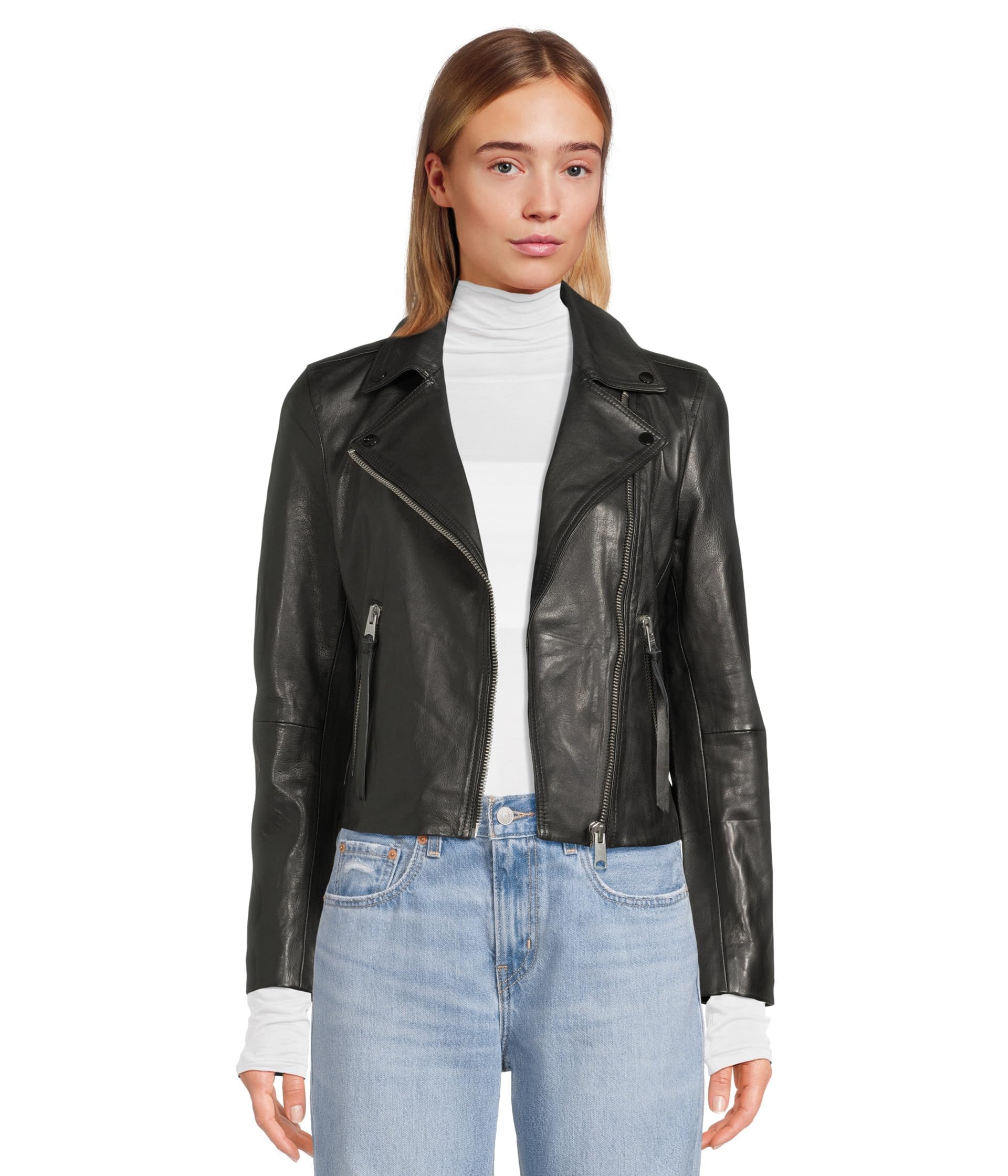 AllSaints Damska skórzana kurtka motocyklowa Dalby