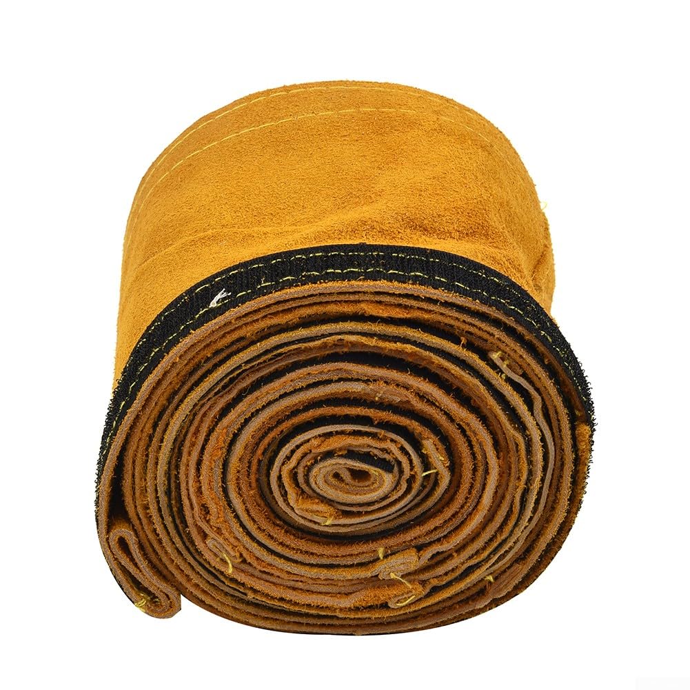 TIG Cache-câble de torche de soudage en cuir ignifuge de 3,5 m, adapté pour appareils de protection d'équipement de soudage, 10 m