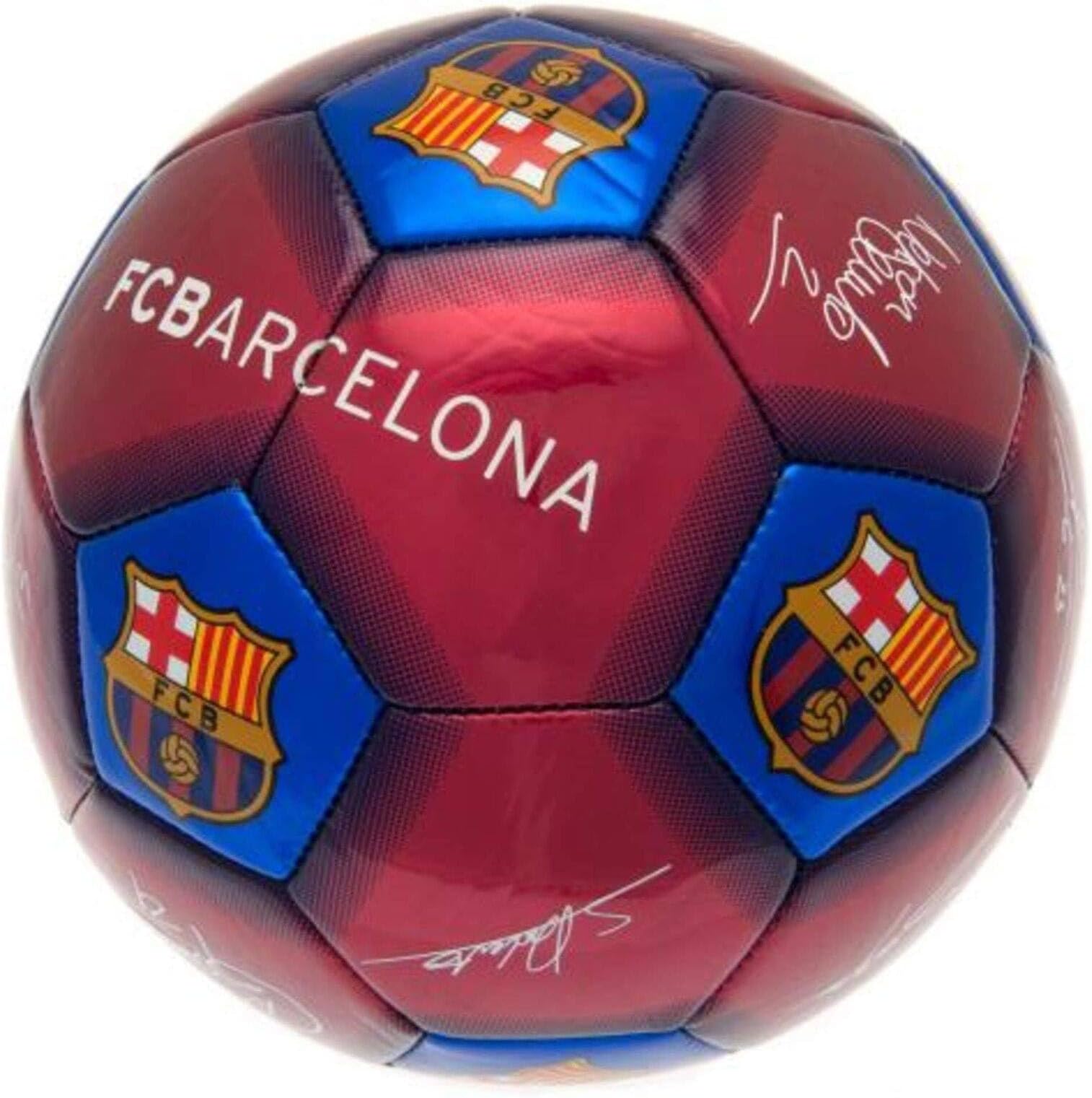 FCB Barcelona Unisex-Youth Barca Barcelona Size 5 Signature Football, Multi, 5