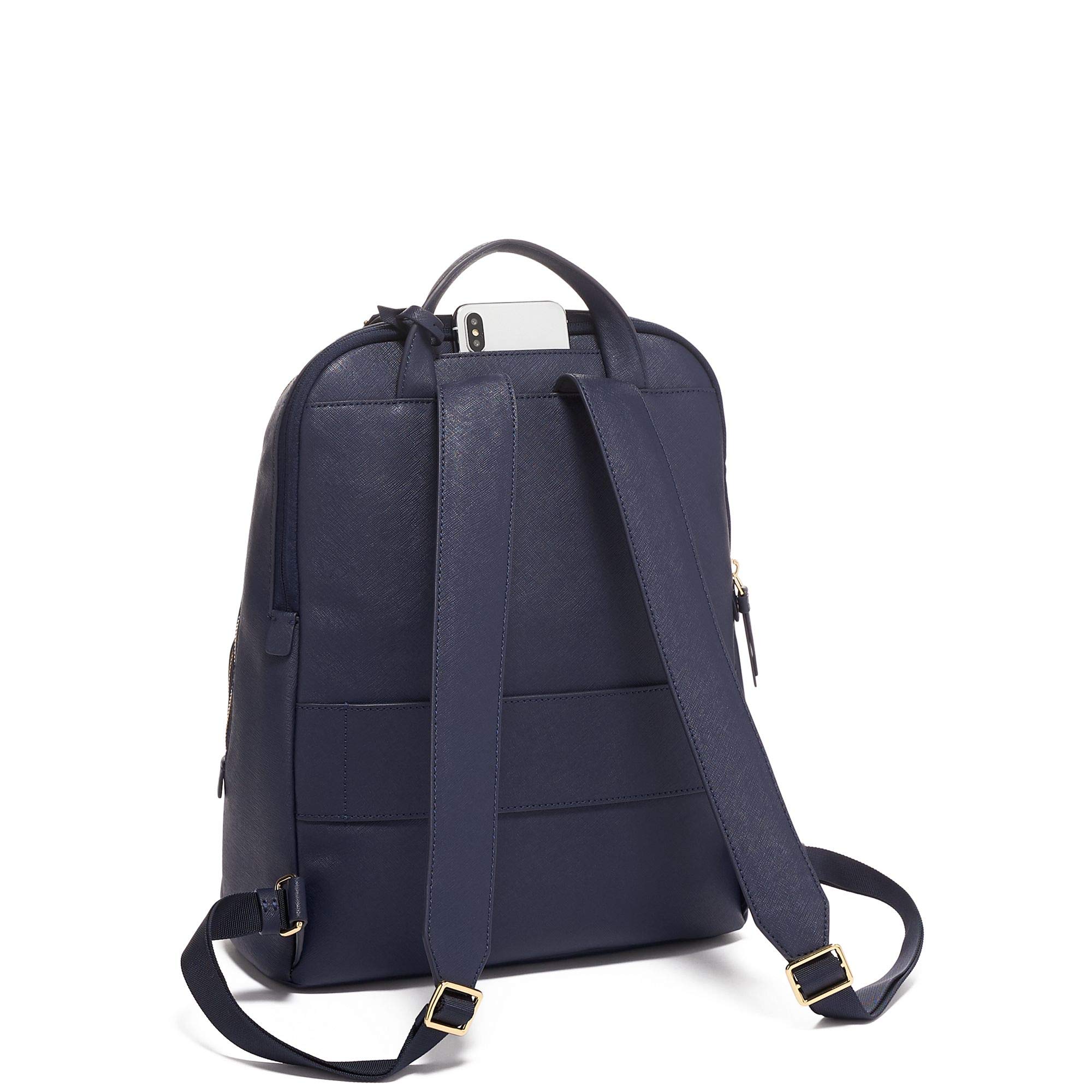 Tumi Varek Hudson Leather Backpack In Blush Pelican Group - Food & Luxury Goods main image 2