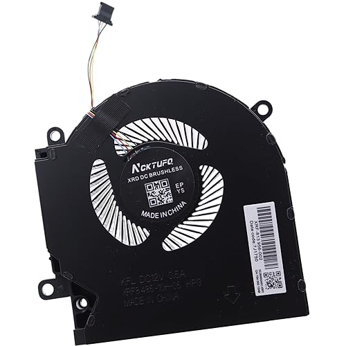 Deal4GO - Ventilador de refrigeración de CPU de 12 V M04216-001 de repuesto para H P Omen 6 15-EK 15-EN 15-EK0013DX 15-EN0023DX (con RTX 3070 3060