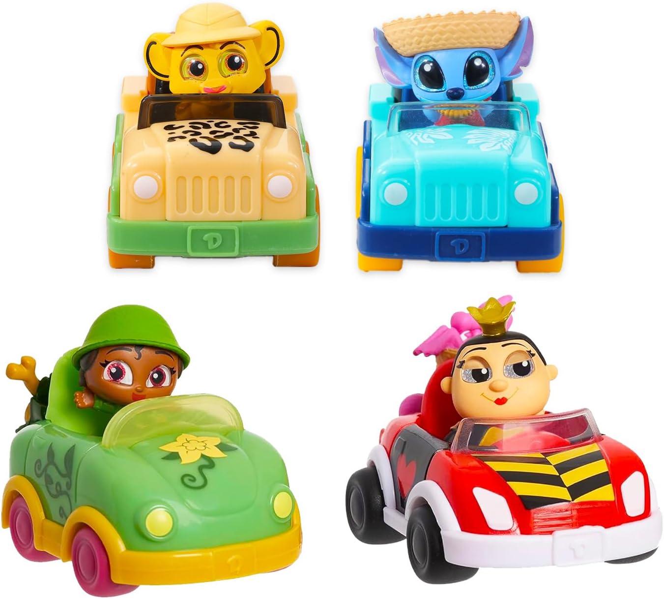 Disney Doorables Vehicles Wheelies 6 Pack - Bundle with 6 Disney Doorables Let's Go Mystery Blind Boxes Plus Stickers, More | Disney Doorables Let's Go Series 2