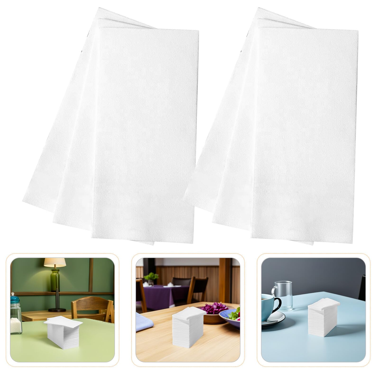 Baluue Servilletas de Papel Desechables para Fiesta 43x30 Cm, 100 Unidades, Absorbentes Polvo, Ideales para Banquetes, Bodas, Catering y Decoración de Mesas