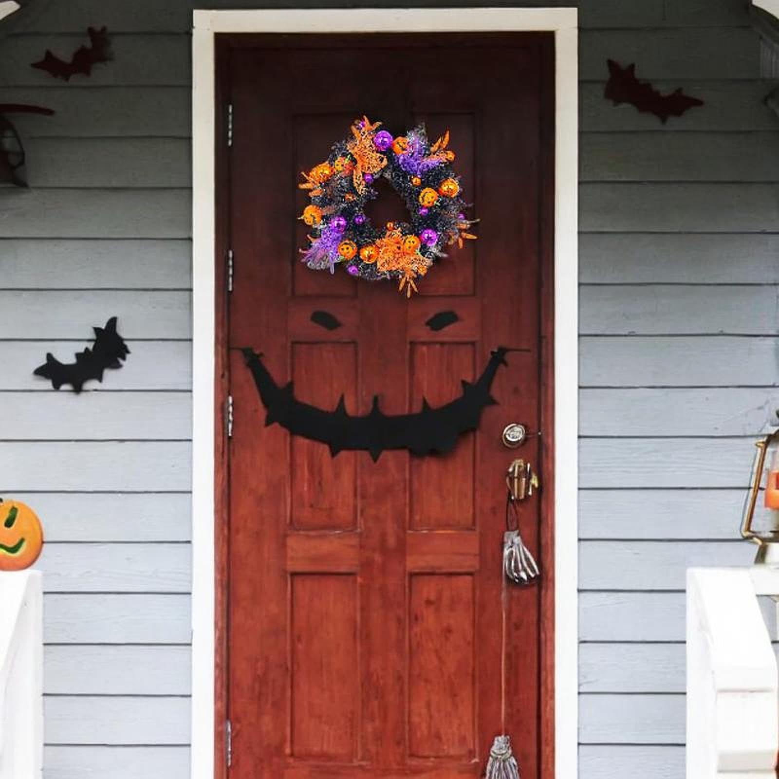 Amazon｜Generic ハロウィンリース ハロウィン装飾花輪 秋 ドアリース