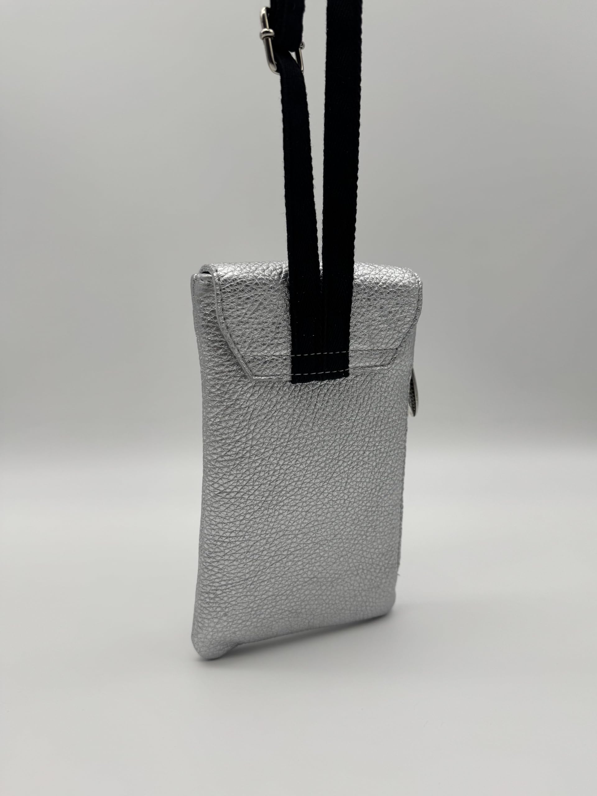 Schutzhülle, Case, Handyhalter, Wallet, Universal aus echtem Leder - Maße 20 x 11,5 x 1,5 cm - Hergestellt in Italien