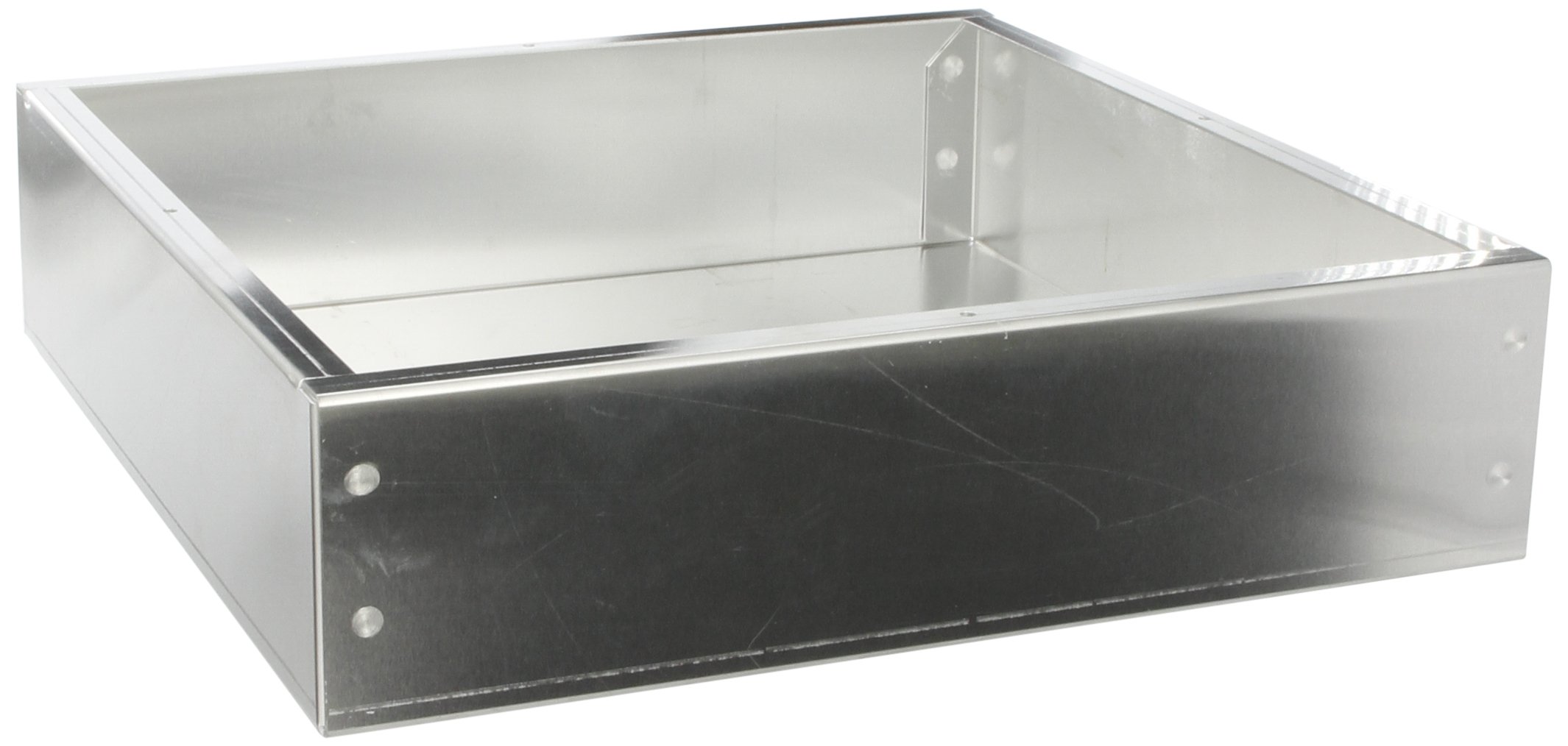 BUD Industries AC-1424 Aluminum Chassis, 12" Length x 12" Width x 3" Height, Natural Finish-picture-22