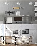PrimeCables Dual Monitor Mount, Monitor Arm Fit 2 Screens Fully Adjustable Heavy Duty, Dual Monitor Stand Fits Two LCD LED 13 to 27inch Monitor, Full Motion Monitor Desk Mount
