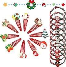 20 x Christmas Hair Accessories Hair Clip Girl Christmas Small Hair Clips Elastic Hair Clips for Girls Hair Clips Hair Clips for Hair Decoration