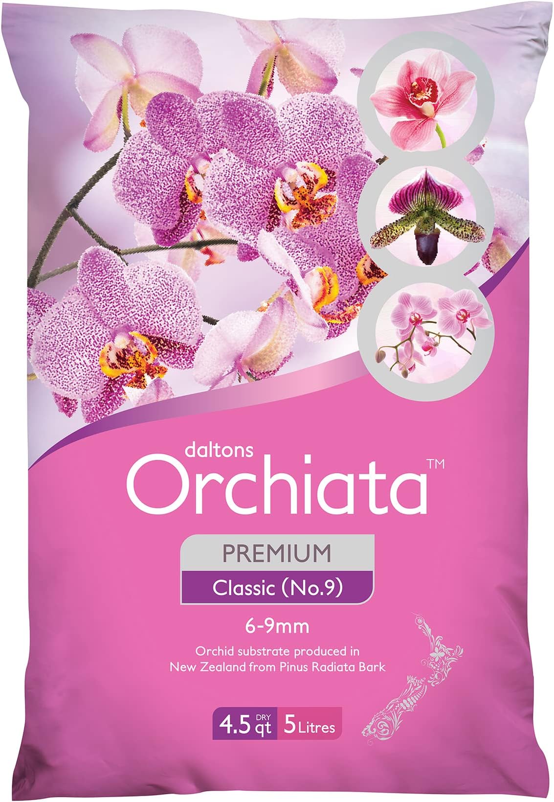 Orchid Bark | 100% Pure New Zealand Pinus Radiata | Classic ' to ' Organic Potting Bark for Aeration and Longevity