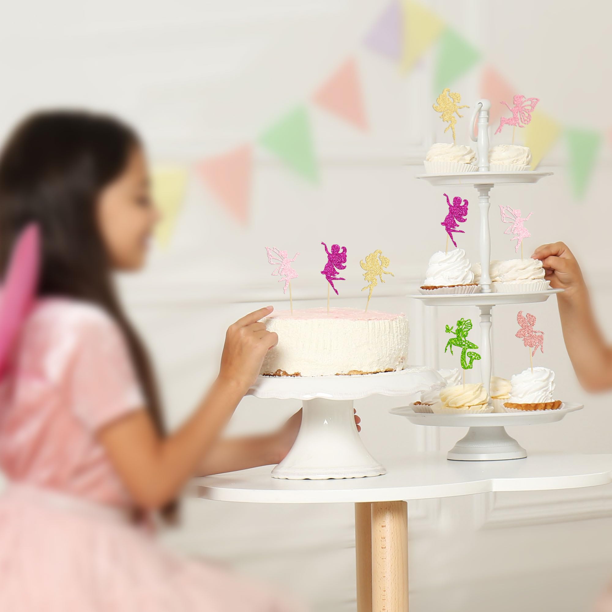 Gyufise 1 Décoration De Gâteau D'Anniversaire Sirène À Paillettes Pour