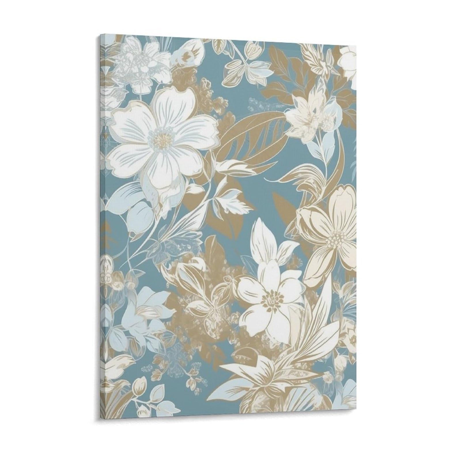 NTVOWPZO Light Peach Flowers Canvas Wall Art for Bedroom 18x24inch Canvas Prints Artwork for Walls Modern Picture Artwork Painting for Living Room Aesthetic Wall Paintings for Bathroom Kitchen Office