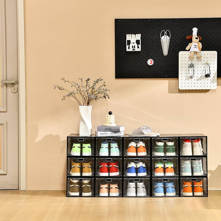 【neighborhood】4箱セット／スニーカー ストレージ ボックス 6個セット】 横型 シューズボックス スニーカーケース
