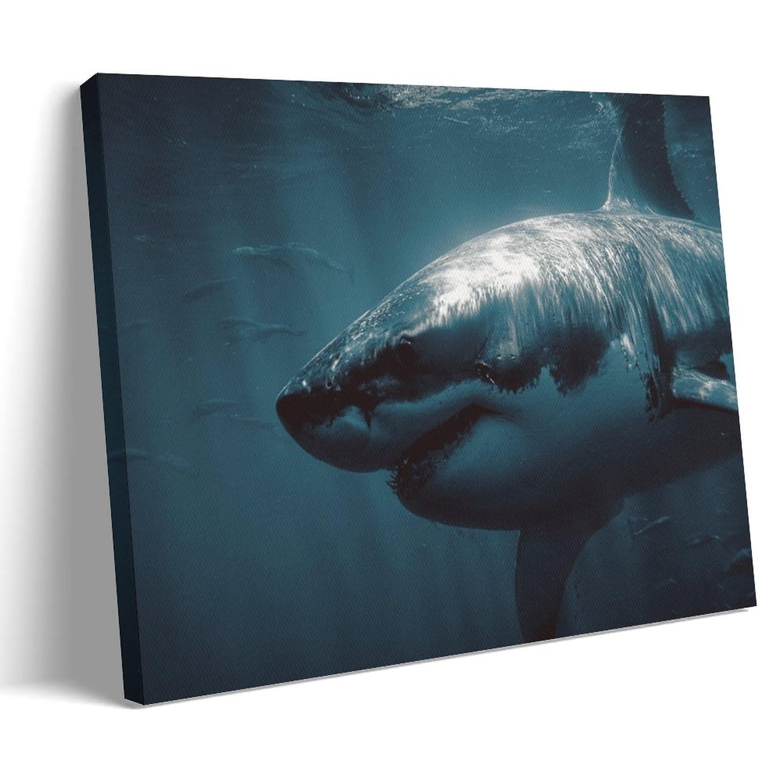 MLXFCGA Shark Animal Poster (17) Canvas Wall Art Prints for Wall Decor Room Decor Bedroom Decor Gifts 24x36inch(60x90cm) Frame-style